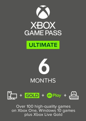 6 Month Xbox Game Pass Ultimate Xbox One/Xbox Series X S/PC (Europe & UK)