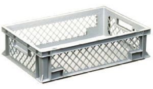 Lomax Lagerkasse Perforeret 33 Liter,(Lxbxh) 60x40x15 Cm