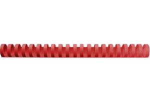 Gbc Plast Spiralryg A4, 21 Ringe, 19mm, Rød