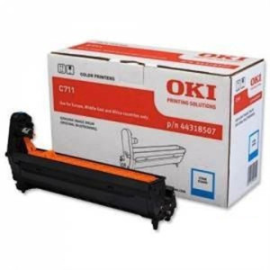 Oki 44318507 Lasertromle, Blå, 20000s