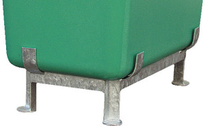 CEMO Fod Til Salt-/sandbeholder 400 Liter, Galvaniseret