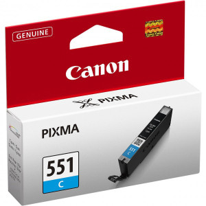 Canon Cli-551 C Blækpatron, Blå, 7ml