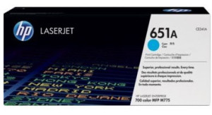 HP No 651a Ce341a Lasertoner, Blå, 16000s