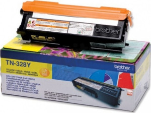 Brother Tn328y Lasertoner, Gul, 6000s