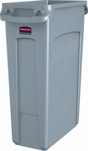 Rubbermaid Slim Jim Affaldsbeholder, 87 Liter, Grå