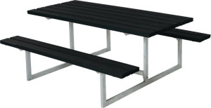 Plus Basic Bord-Bænkesæt, Sort