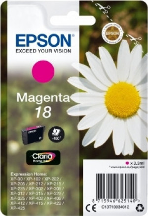 Epson Nr. 18/c13t18034012, Blækpatron, Rød, 180s
