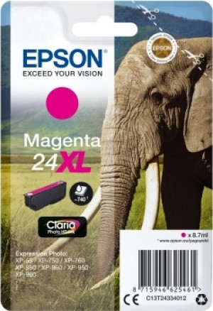 Epson Nr.T2433/c13t24334022 Blækpatron, Rød