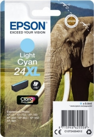 Epson Nr.T2435/c13t24354022 Blækpatron, Lyseblå