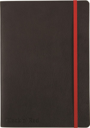 Oxford Black N'Red Soft Notesbog   A5   Linjeret