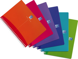 Oxford Mycolours Spiralbog A5   Kvadreret   Ass.