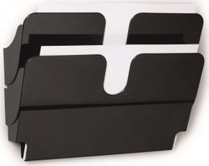 Durable Fp Brochureholder   2   A4 Tværf.   Sort