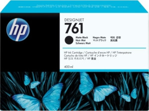 HP No 761 Cm991a Blækpatron, Mat Sort, 400 Ml