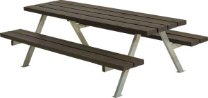 Plus Alpha Junior Bord/bænkesæt, Replast, 177 Cm