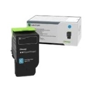 Lexmark 78c0x20 Lasertoner, Cyan