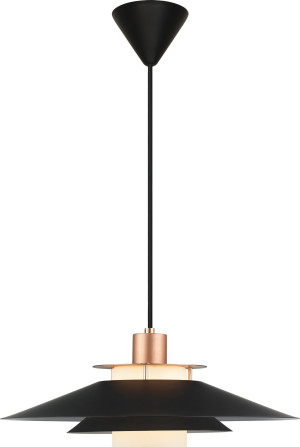 Halo Design Rivoli Pendel, Ø40 Cm, Sort/kobber