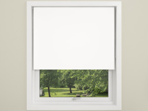 Debel Uni Ensfarvet Rullegardin, 80x175 Cm, Hvid
