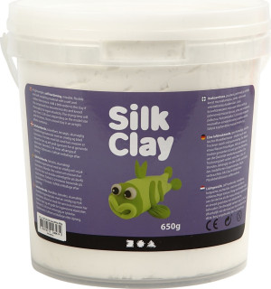 Silk Clay Modellermasse   650g   Hvid
