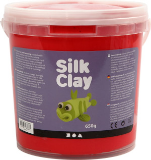 Silk Clay Modellermasse   650g   Rød