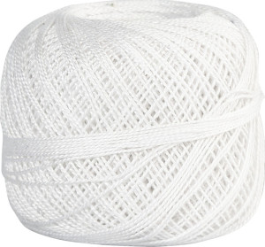 No-Name Merceriseret Bomuldsgarn   20g   Hvid