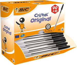 Bic Cristal Original Kuglepen   Sort   Valuepack
