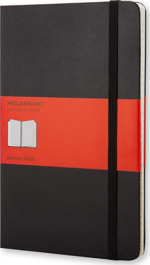 Moleskine Adressebog   L   Sort