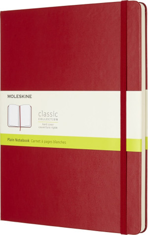 Moleskine Clas. H Notesbog   Xl   Blan.   Rød