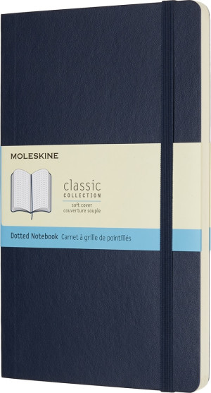Moleskine Clas. S Notesbog   L   Dot.   S.Blå