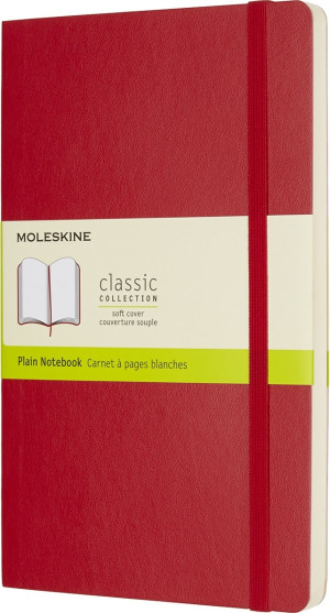 Moleskine Clas. S Notesbog   L   Blan.   Rød
