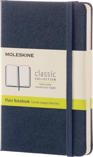 Moleskine Clas. H Notesbog   Pkt.   Blan.   S.Blå