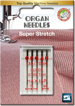 Organ Super Strech Nåle Til Symaskine   5 Stk.