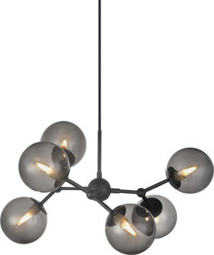 Halo Design Atom Large Pendel, Smoke/sort