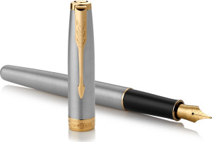 Parker Sonnet Stainless Steel Gt Fyldepen   F