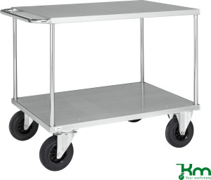 Kongamek Flexi 630 Bordvogn 2 Hylder, 120x80x26, Stålplade