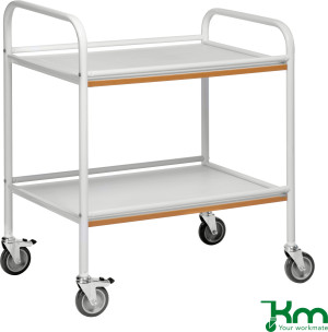 Kongamek Rullebord - 2 Hylder, 760x520x900, Hvid