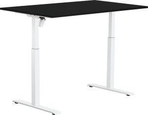 Sun-Flex Ii Hæve-Sænkebord, 140x80, Sort/hvid