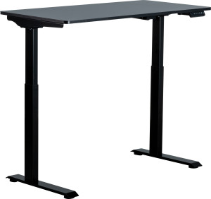 Lomax Small Hæve-Sænkebord, 120x60 Cm, Sort