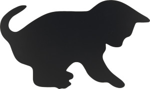 Securit Silhouette Cat Kridttavle