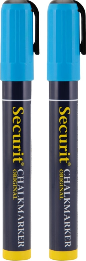 Securit Sma510 Kridtmarker   Blå   2 Stk.