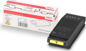 Oki C650 Lasertoner, Gul, 6.000 Sider