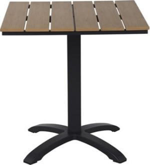Outfit Mads Cafébord 70x70 Cm, Sort/polywood