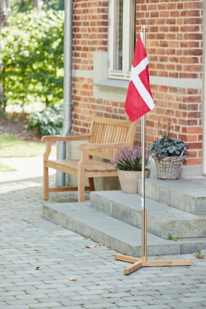 Mandalay Flagstang Med Dannebrogsflag, H 175 Cm