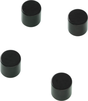 Naga Stærke Cylinder Magneter, 4 Stk., Sort Stål
