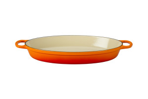 Le Creuset Signatur Ovalt Fad 36 Cm, Volcanic