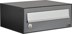 Allux Lc4 Systempostkasse, Antracit Stål, 1 Modul