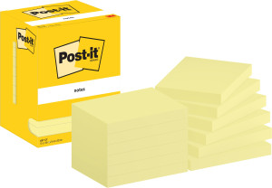 Post-It Notes   76x102 Mm   Gul