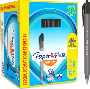 Papermate Paper Mate Inkjoy 100 Kuglepen   Sort   Valuepack