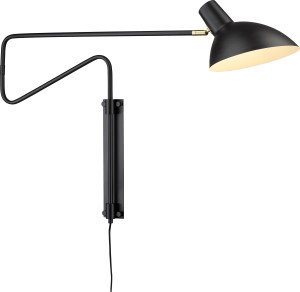 Halo Design Metropole Deluxe Medium Væglampe, Sort