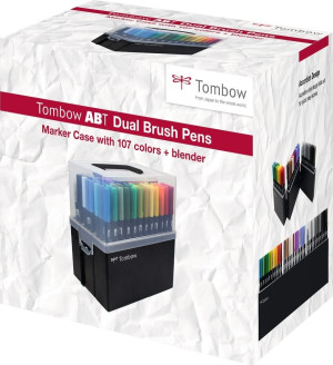 Tombow Dual Penseltusser   Markerbox   108 Stk.