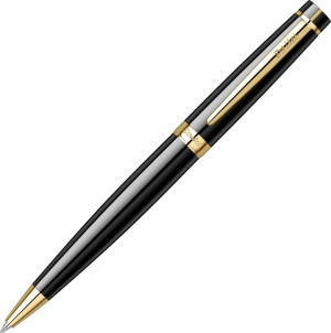 Scrikss Honour Kuglepen   Black Lacquer 23kt. Gold